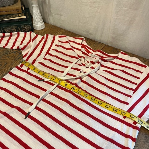 ❤️ PART TWO – Red & Cream Striped Top – Size S - Picture 9 of 10